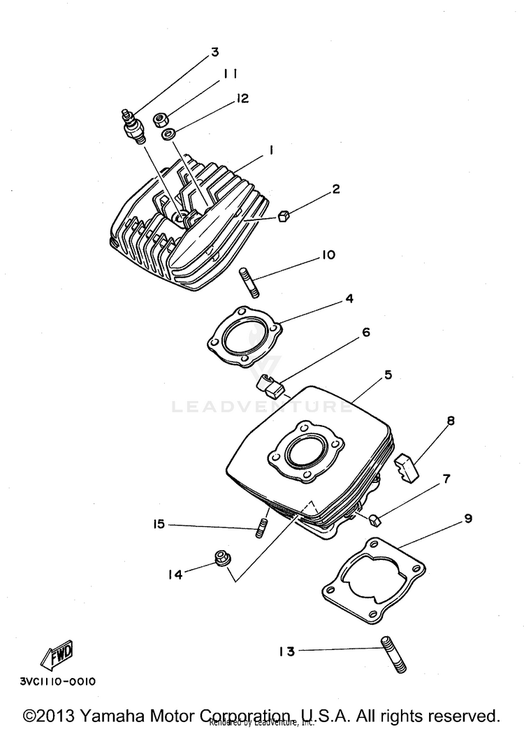 Cylinder Head Schematic