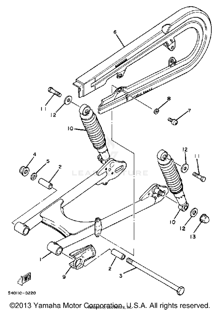 Rear Arm Suspension Schematic