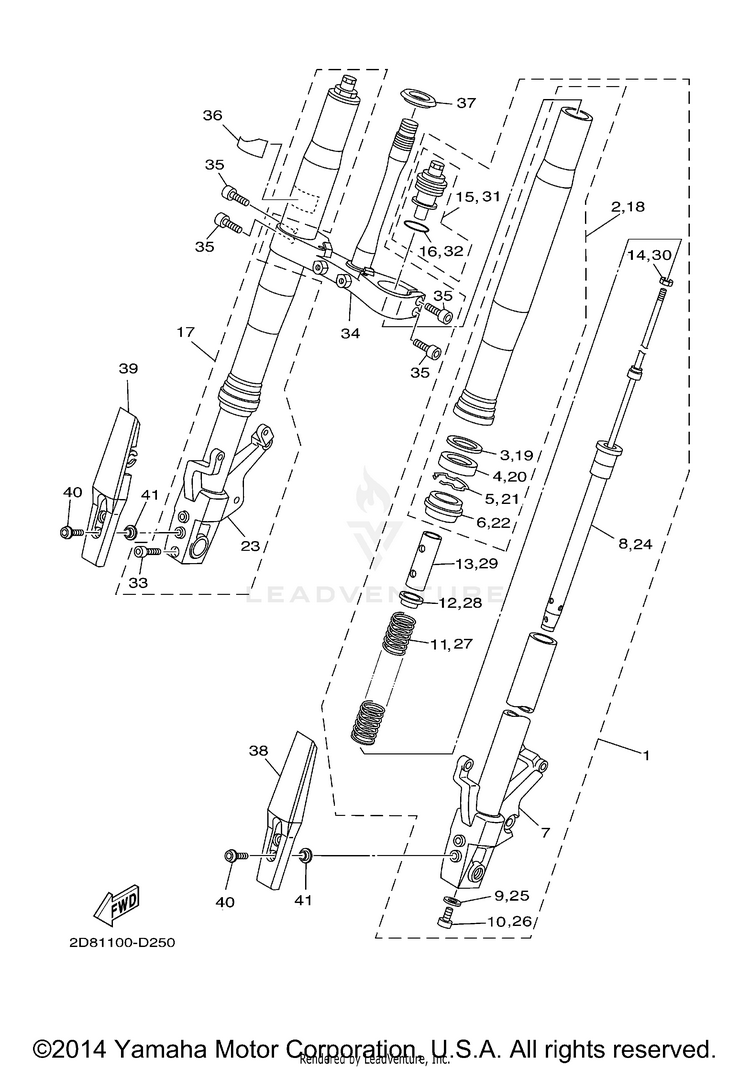 Front Fork Schematic