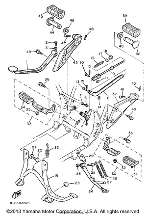 Stand Footrest Schematic