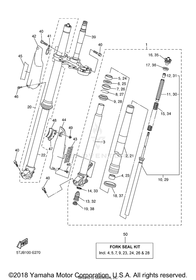 Front Fork Schematic