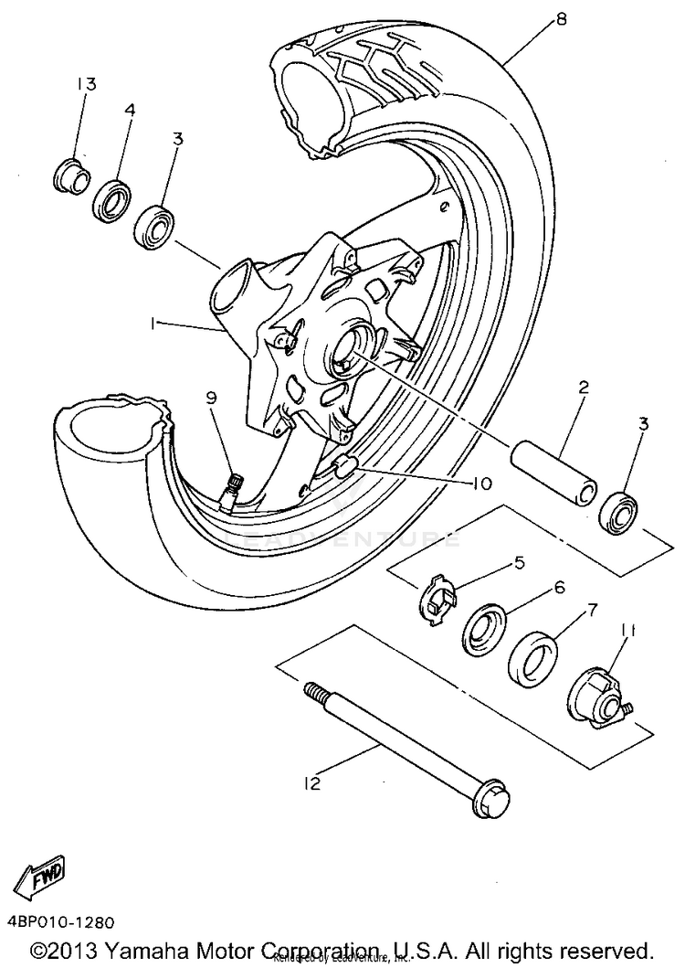 Front Wheel Schematic