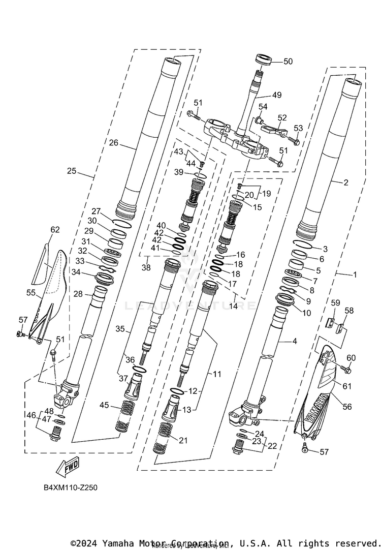 Front Fork Schematic