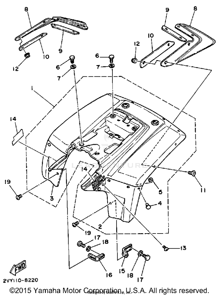 Rear Fender Schematic