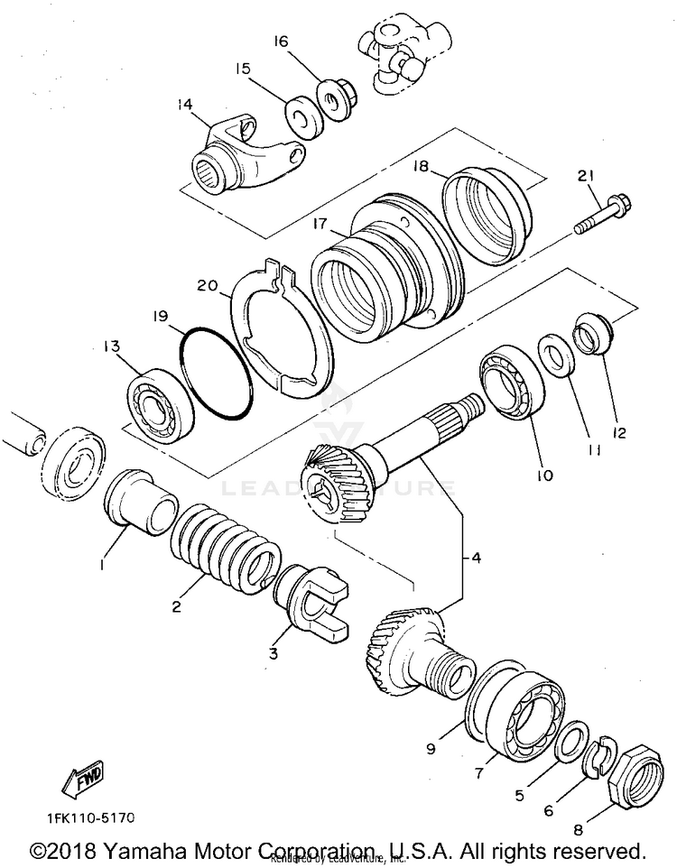 Middle Drive Gear Schematic