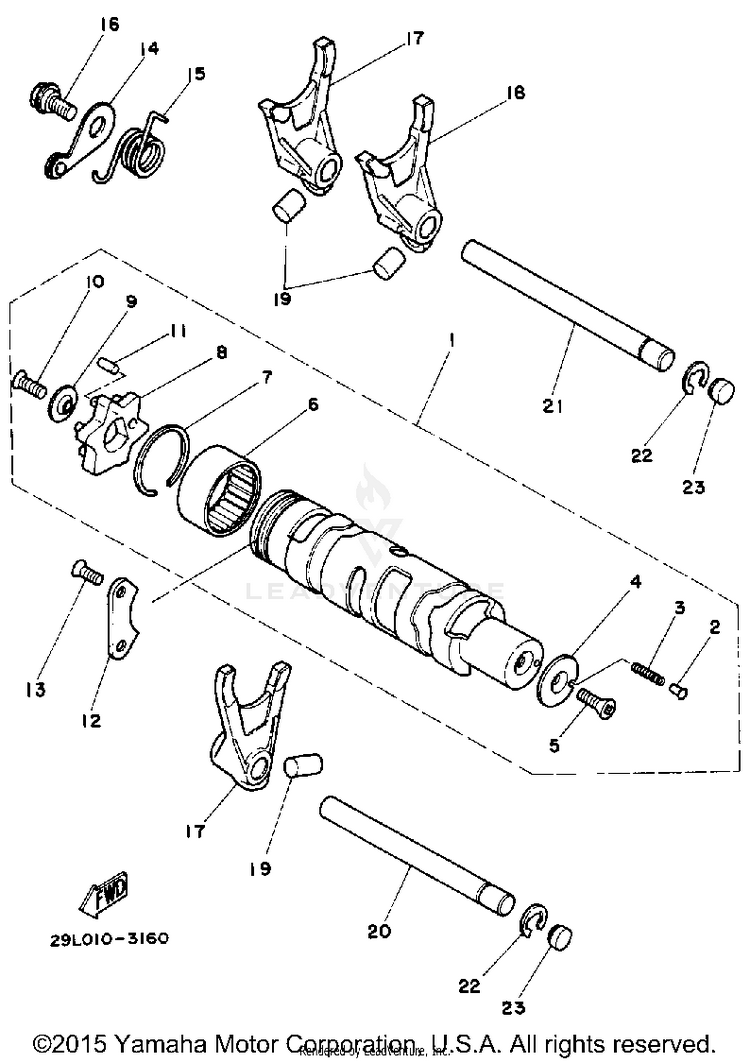 Shift Cam Fork Schematic