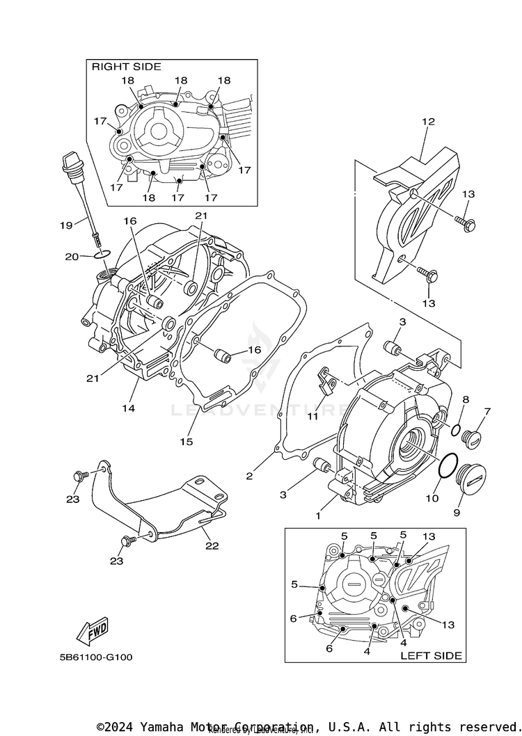 Crankcase Cover 1 Schematic