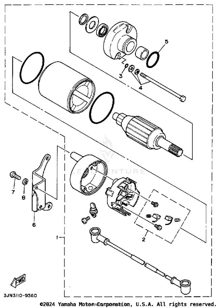 Starting Motor Schematic