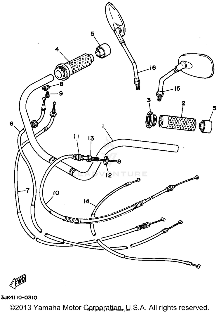 Steering Handle Cable Schematic