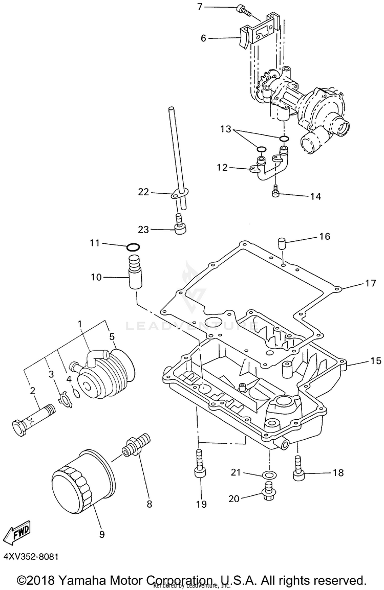 Oil Cleaner YZFR1 - YZFR1NC - 2001 Schematic