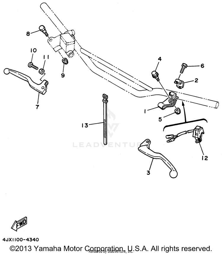 Handle Switch - Lever Schematic