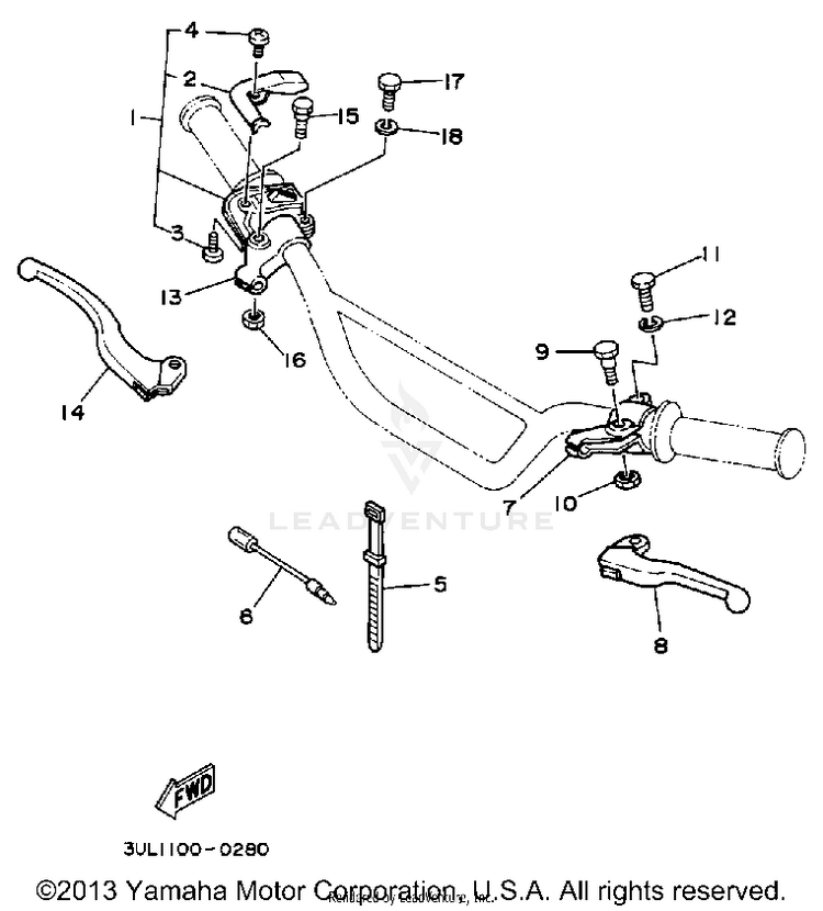 Handle Switch-Lever Schematic