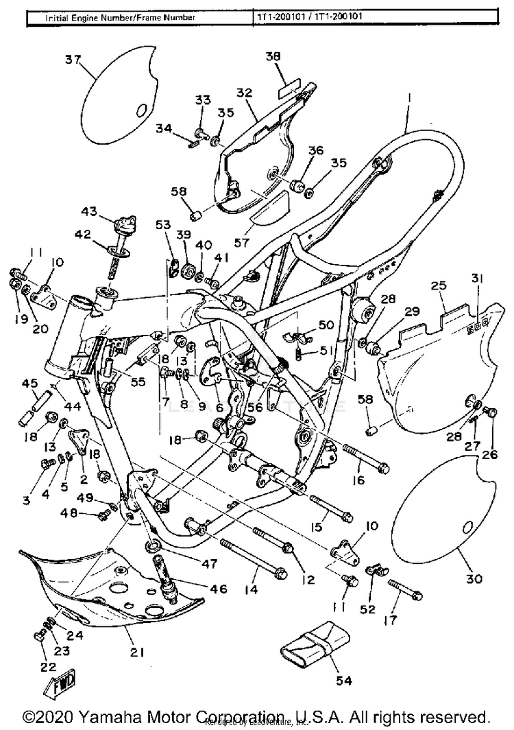 Frame - Side Cover Schematic