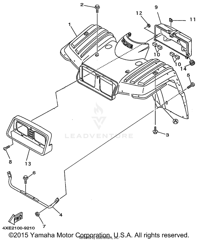 Front Fender Schematic