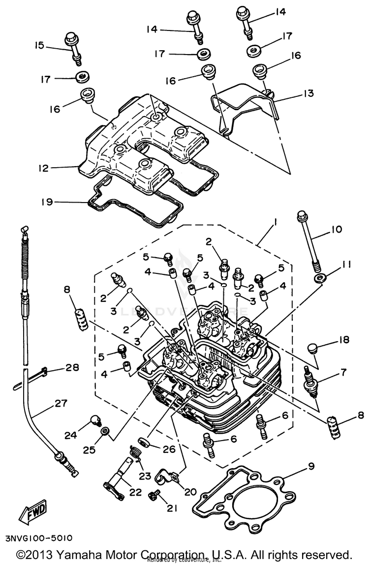 Cylinder Head Schematic