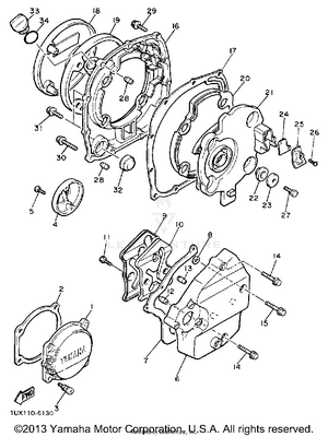 Crankcase Cover 1 Schematic