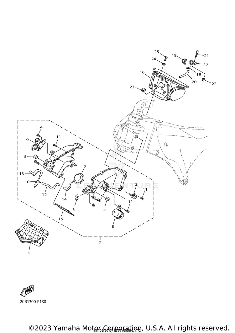 Intake 3 YZFR1 - YZFR1HCB - 2017 Schematic