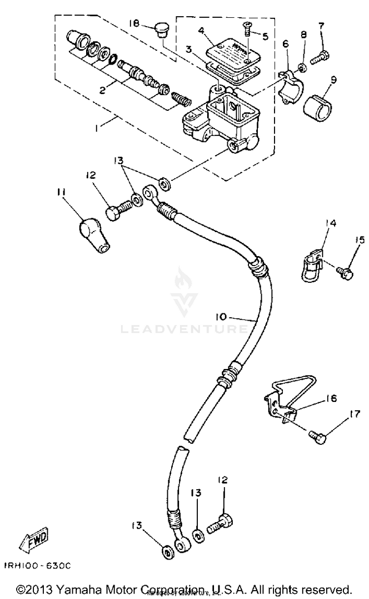 Front Master Cyinder Schematic