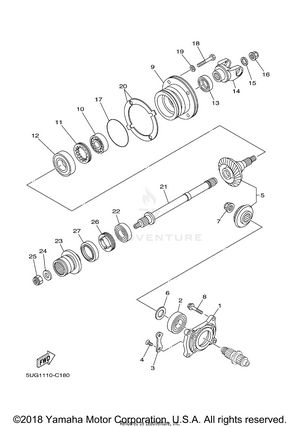 Middle Drive Gear Schematic