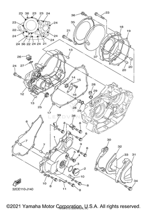 Crankcase Cover 1 Schematic
