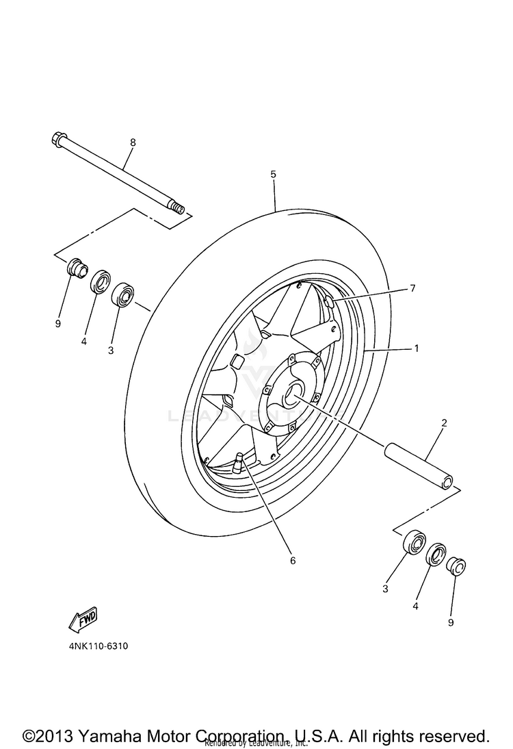 Front Wheel Schematic