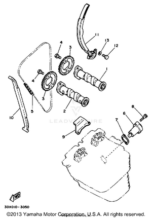 Camshaft - Chain Schematic