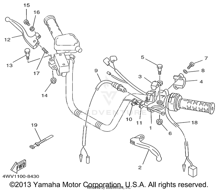 Handle Switch Lever Schematic