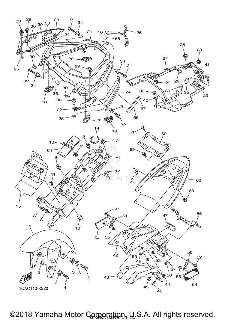 Fender FZ1 - FZS10ECW - 2014 Schematic