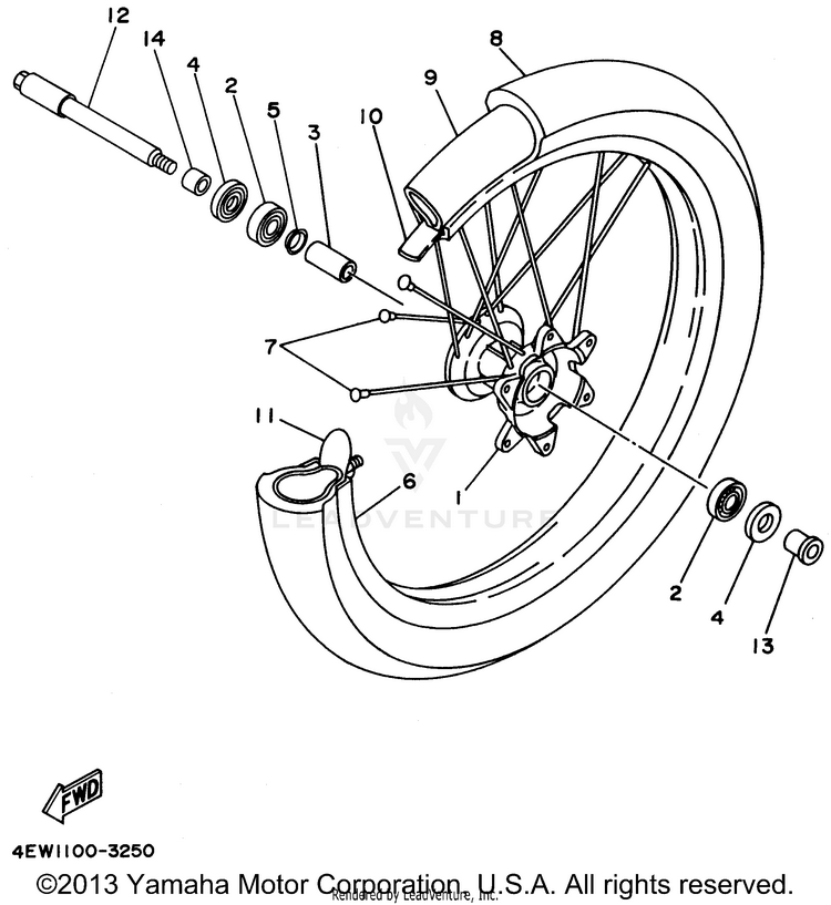 Front Wheel Schematic
