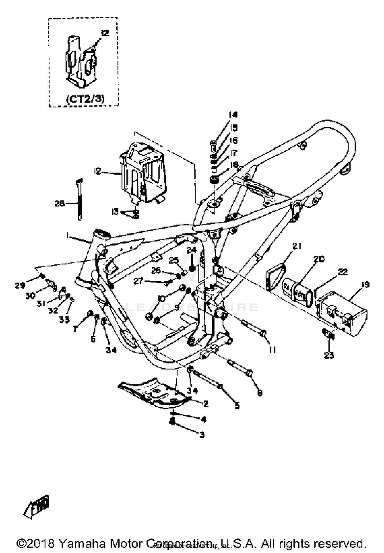 Frame AT3_CT3 - AT2 - 1972 Schematic