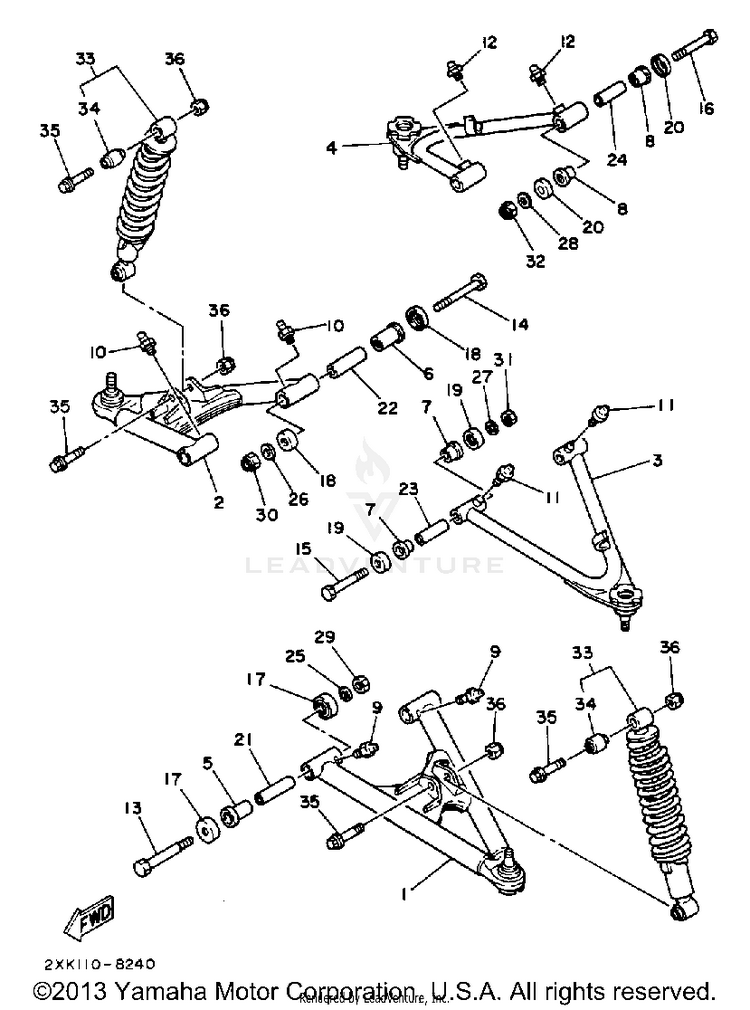Front Suspension Wheel Schematic