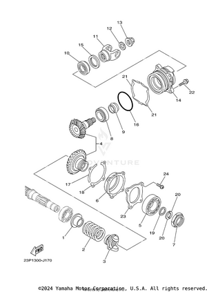 Middle Drive Gear Schematic