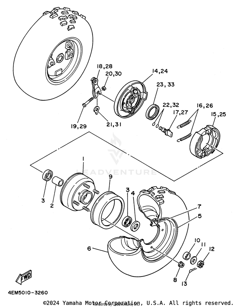 Front Wheel Schematic
