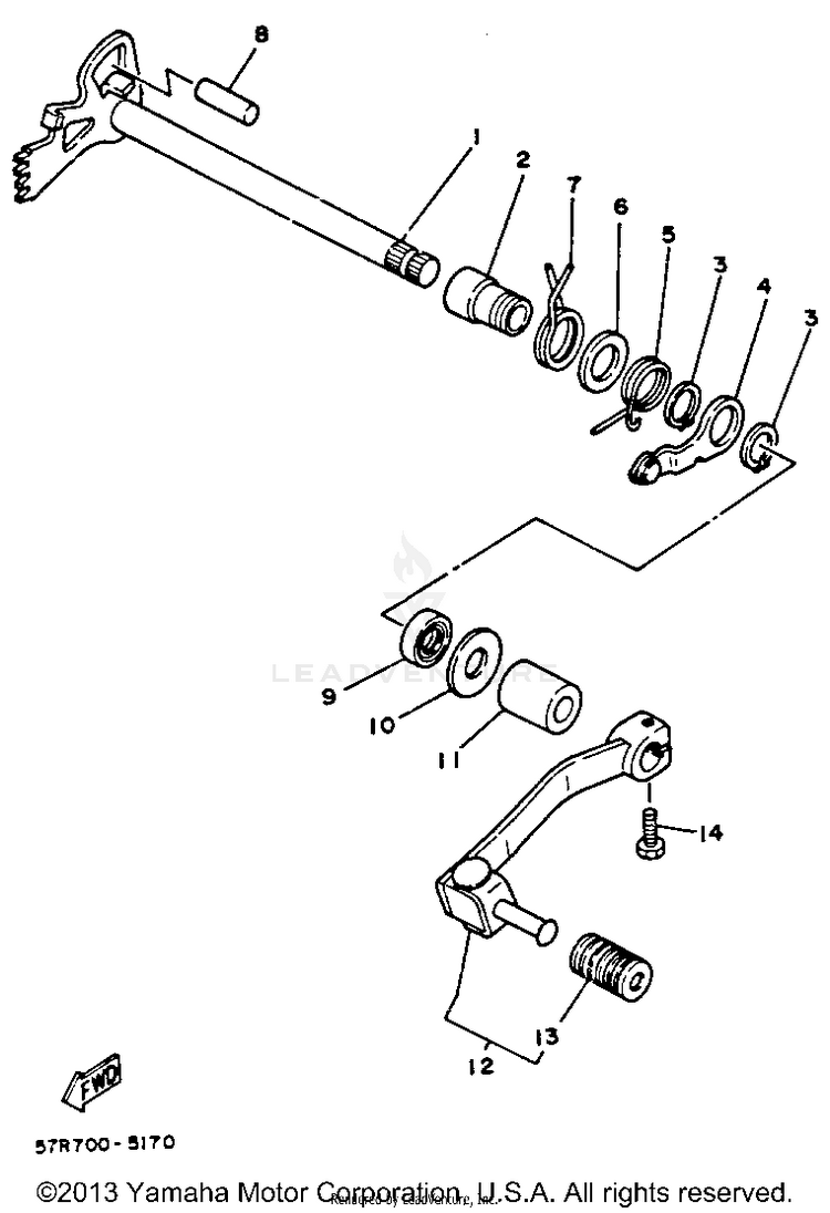 Shift Shaft Schematic