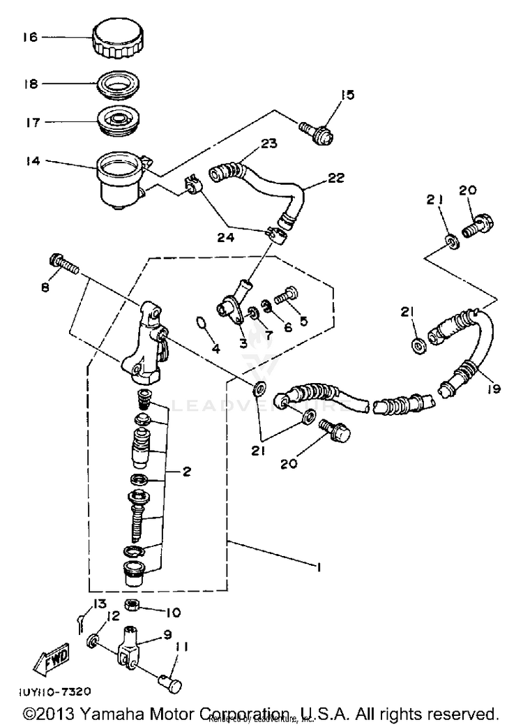 Rear Master Cylinder Schematic
