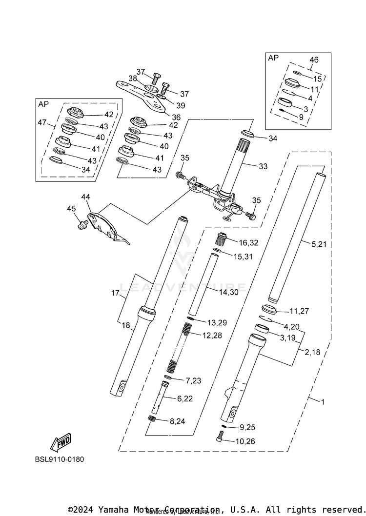 Front Fork Schematic