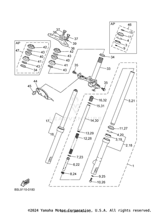Front Fork Schematic