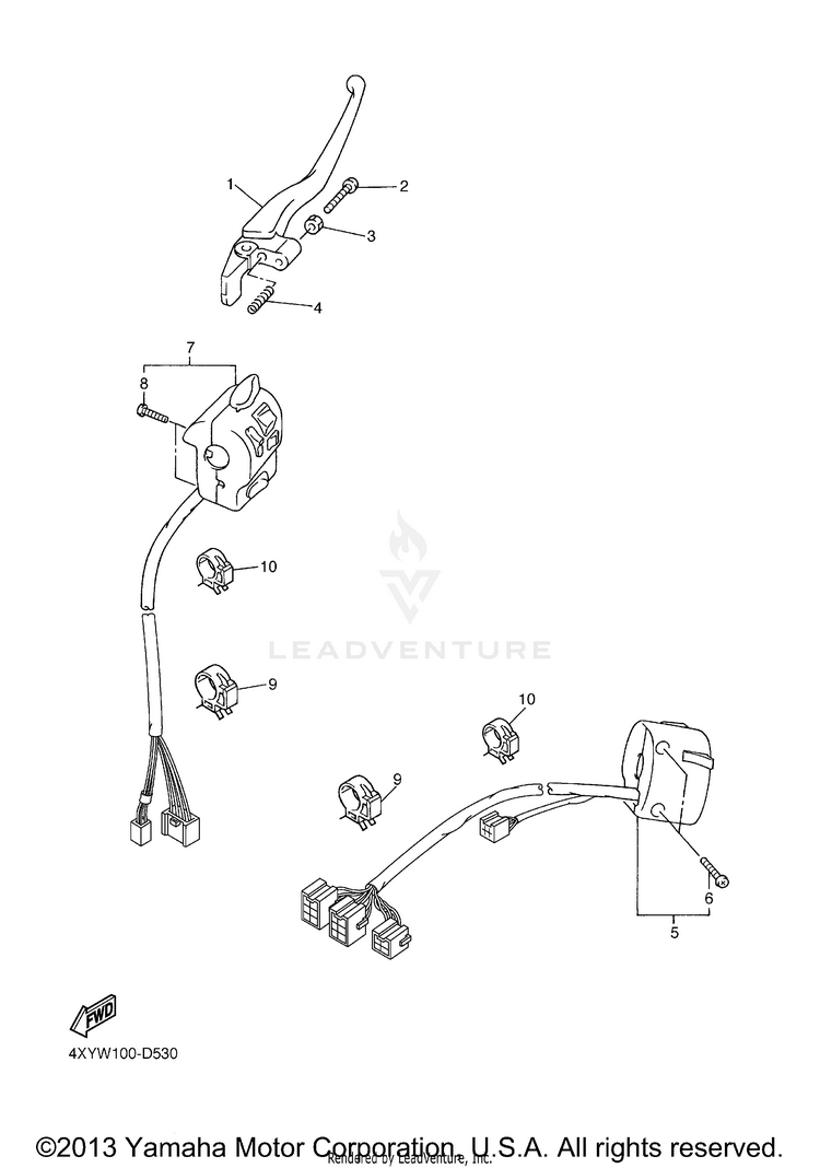Handle Switch Lever Schematic