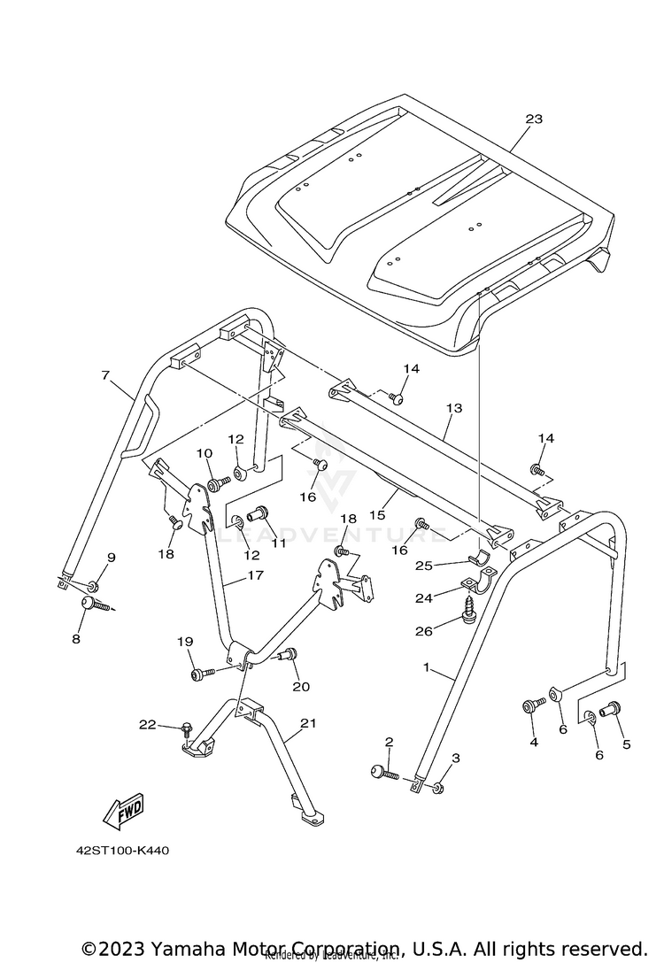 Guard 2 RHINO 700 SPORT - YXR7FSPA - 2011 Schematic