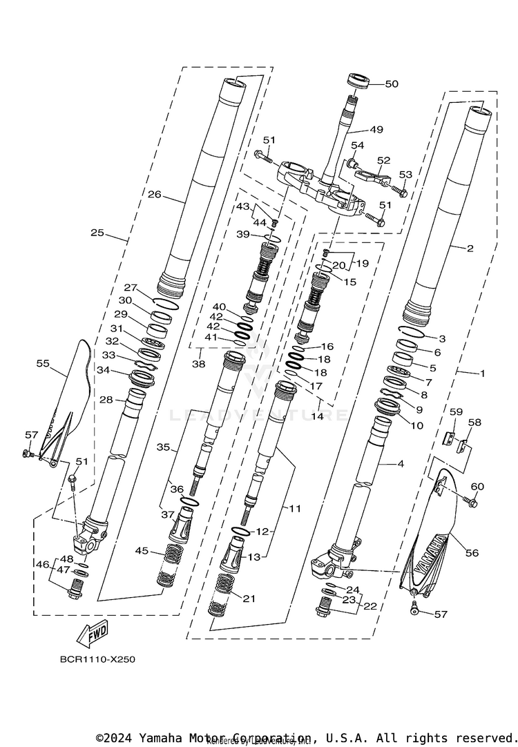 Front Fork Schematic