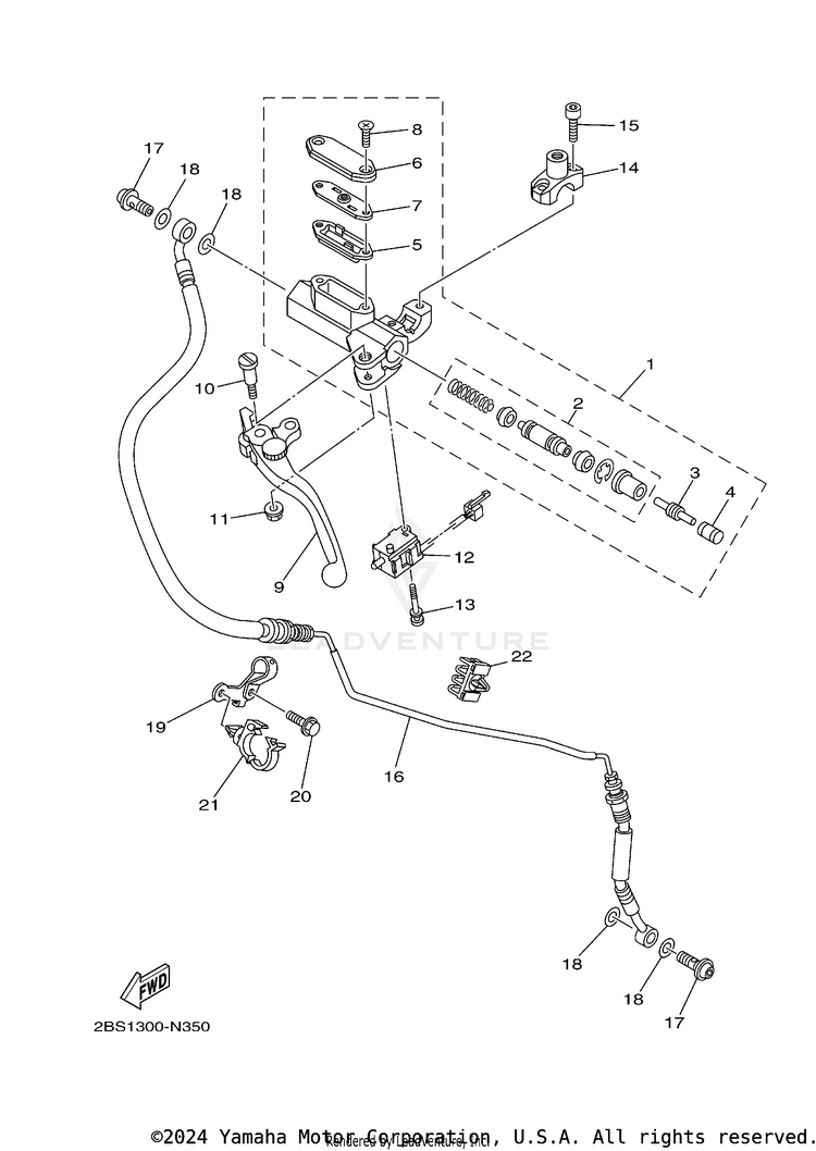 Front Master Cylinder 2 Schematic