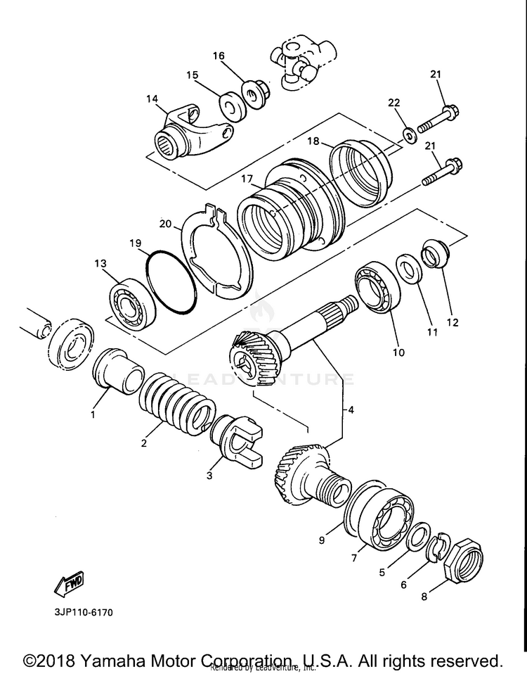 Middle Drive Gear Schematic