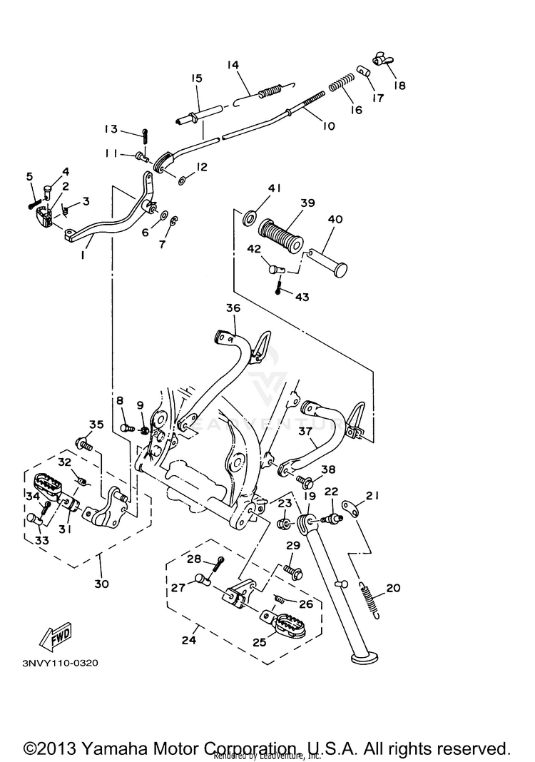 Stand Footrest Schematic
