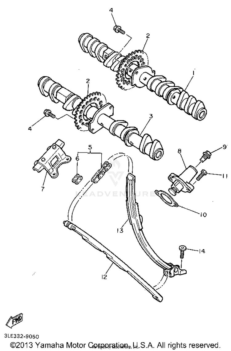 Camshaft Chain Schematic