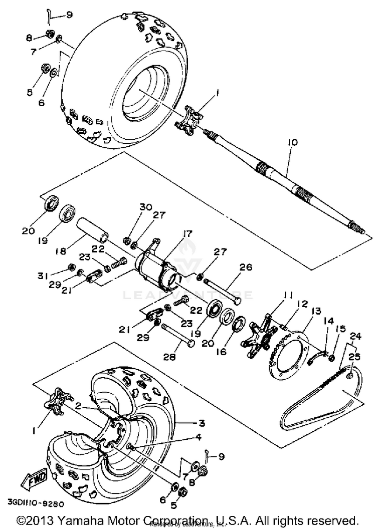 Rear Wheel Schematic