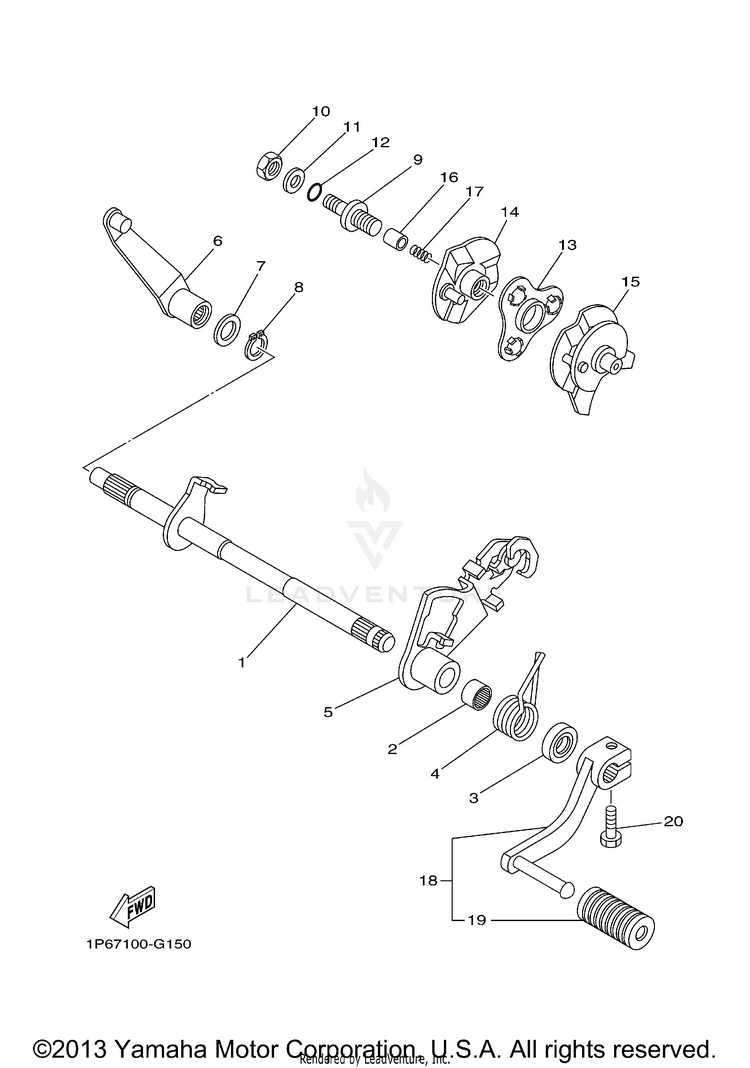 Shift Shaft Schematic