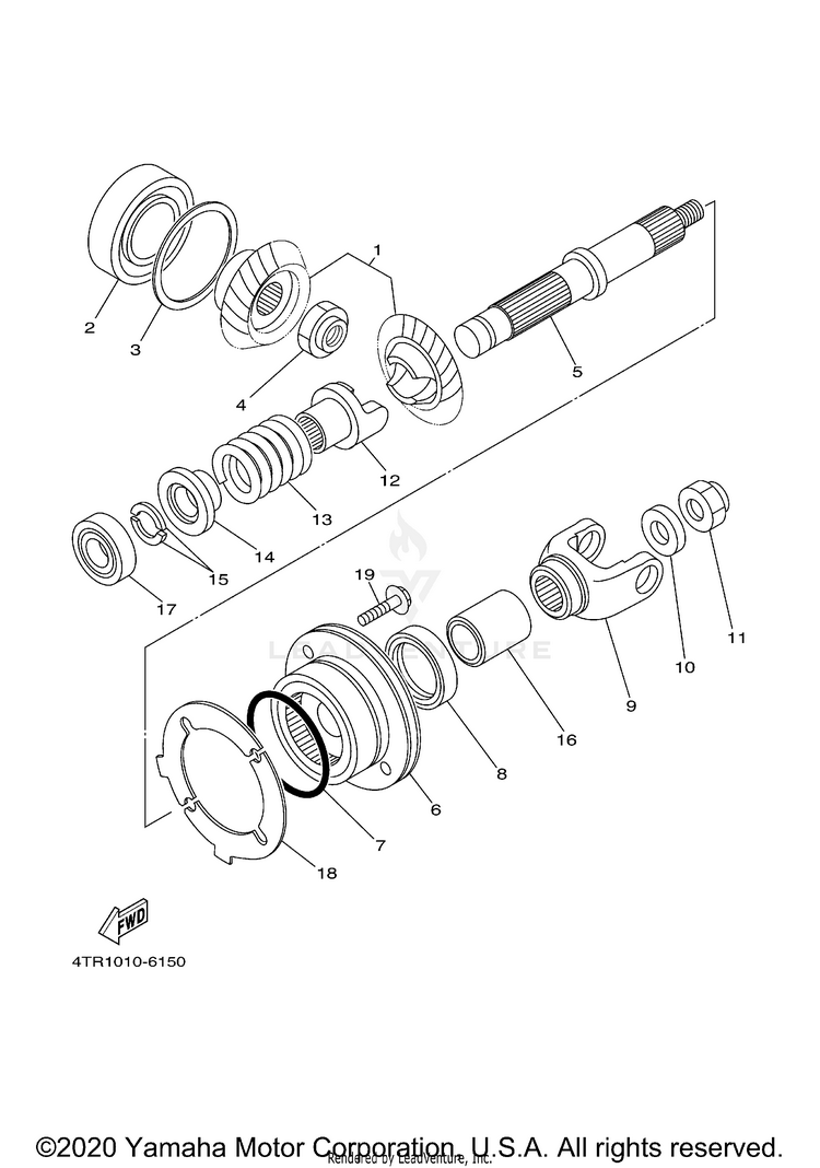 Middle Drive Gear Schematic