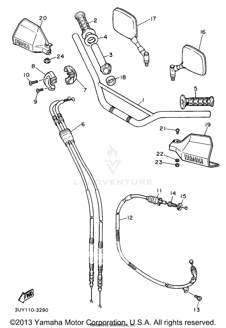 Steering Handle Cable Schematic