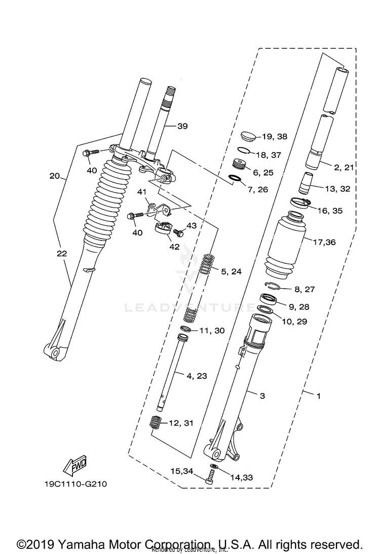 Front Fork Schematic