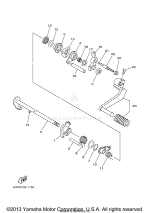 Shift Shaft Schematic